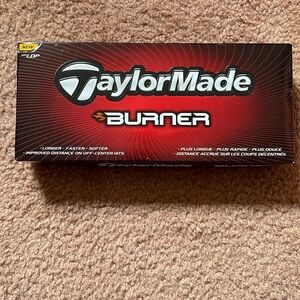 New set of 12 Taylor Made burner golf balls